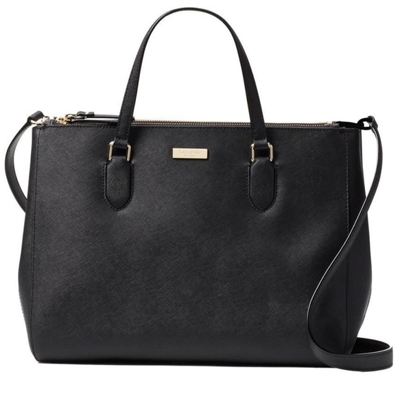 ♠️ KATE SPADE New York Laurel Way Leighann Satchel in Black - Picture 1 of 15